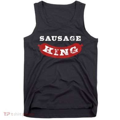 Sausage King Funny Distressed BBQ Tank Top