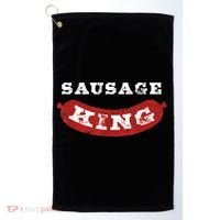 Sausage King Funny Distressed BBQ Golf Towel thumb 0