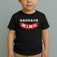 Sausage King Funny Distressed BBQ Toddler T-Shirt thumb 2