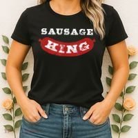 Sausage King Funny Distressed BBQ Women's T-Shirt thumb 2