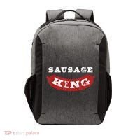 Sausage King Funny Distressed BBQ Vector Backpack thumb 0