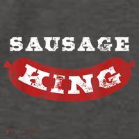 Sausage King Funny Distressed BBQ Vector Backpack thumb 2
