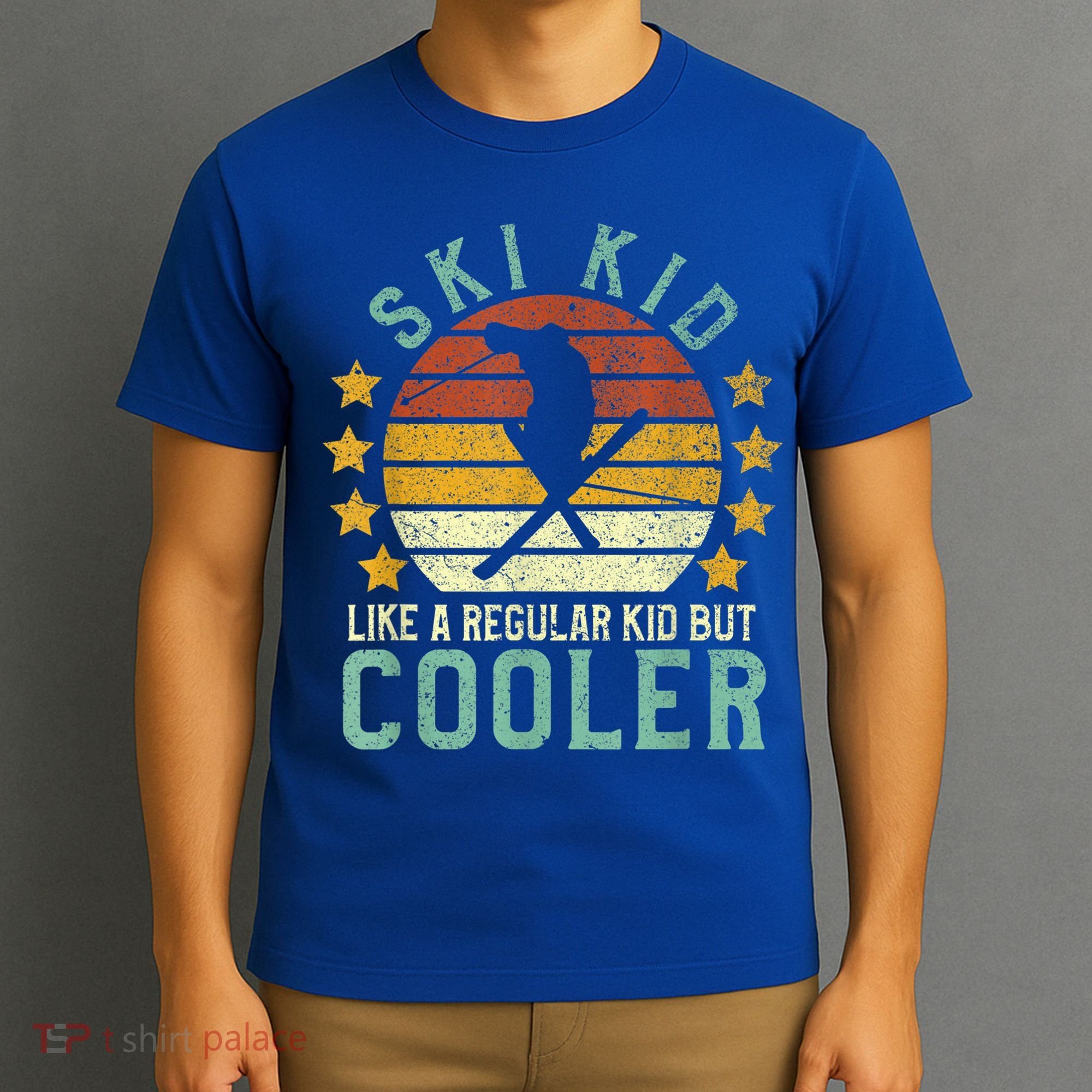 Ski Kids | Funny Young Vintage Skier Skiing Lover Gift T-Shirt