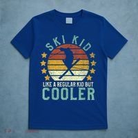Ski Kids | Funny Young Vintage Skier Skiing Lover Gift T-Shirt thumb 5