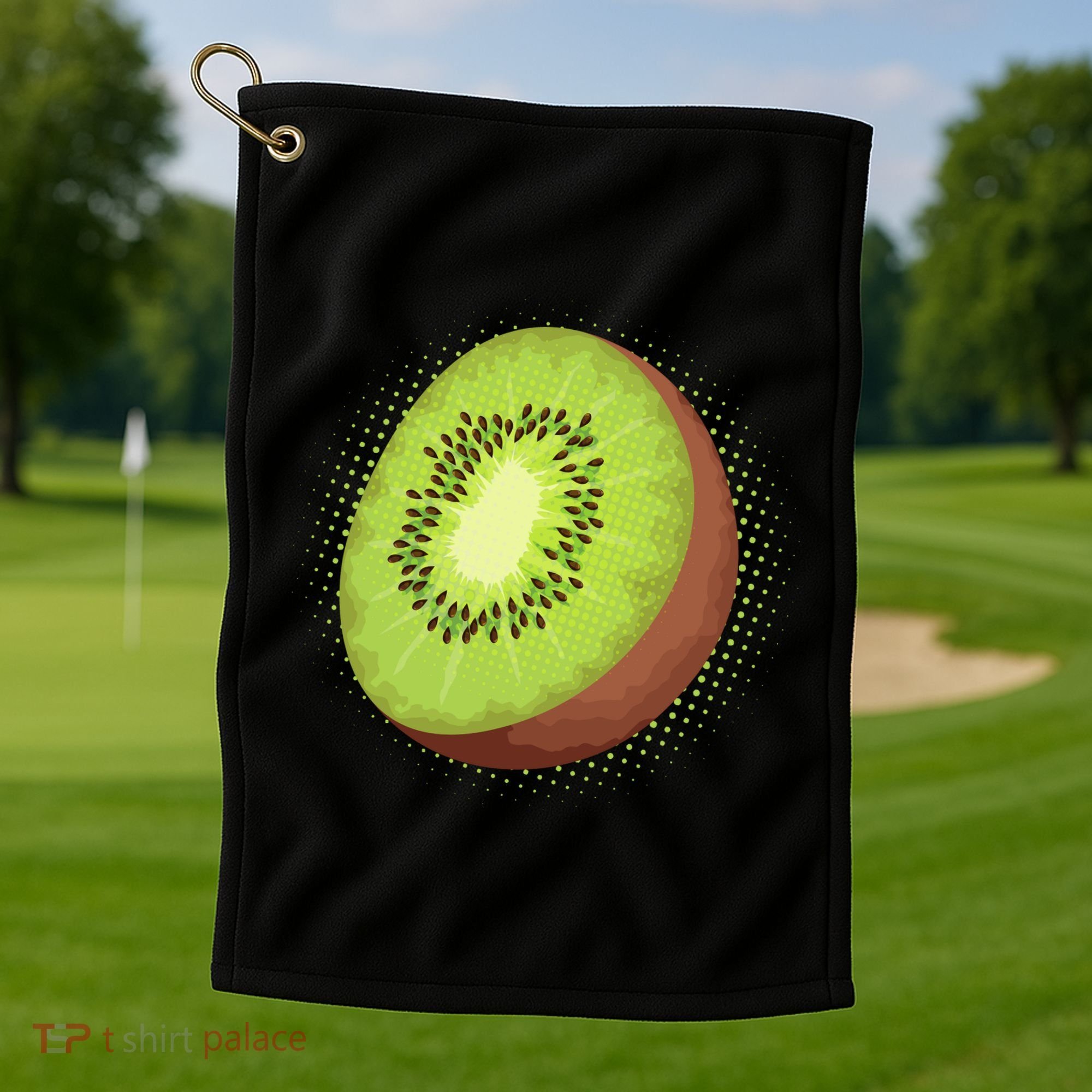 Summer Kiwi Fruit Golf Towel
