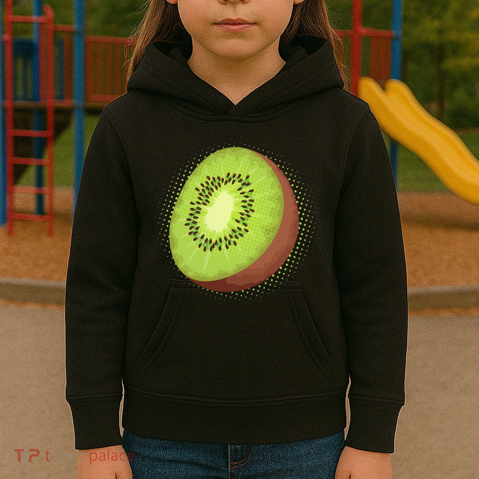Summer Kiwi Fruit Kids Hoodie