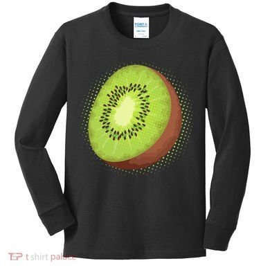 Summer Kiwi Fruit Kids Long Sleeve Shirt