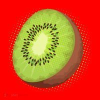 Summer Kiwi Fruit Santa Hat thumb 1