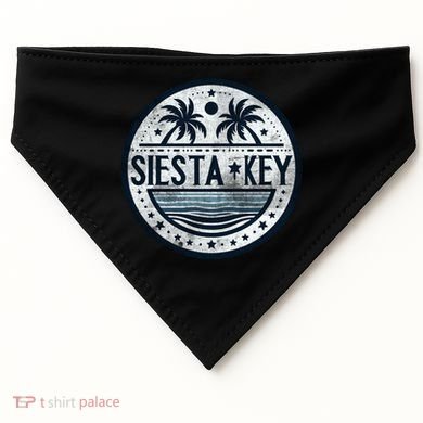 Siesta Key Florida Siesta Beach Fl Beaches Great Gift USA-Made Doggie Bandana