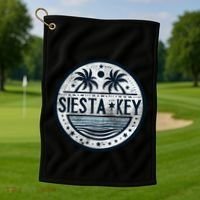Siesta Key Florida Siesta Beach Fl Beaches Great Gift Golf Towel thumb 1