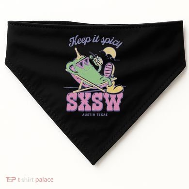 Sxsw Keep It Spicy Austin Texas USA-Made Doggie Bandana