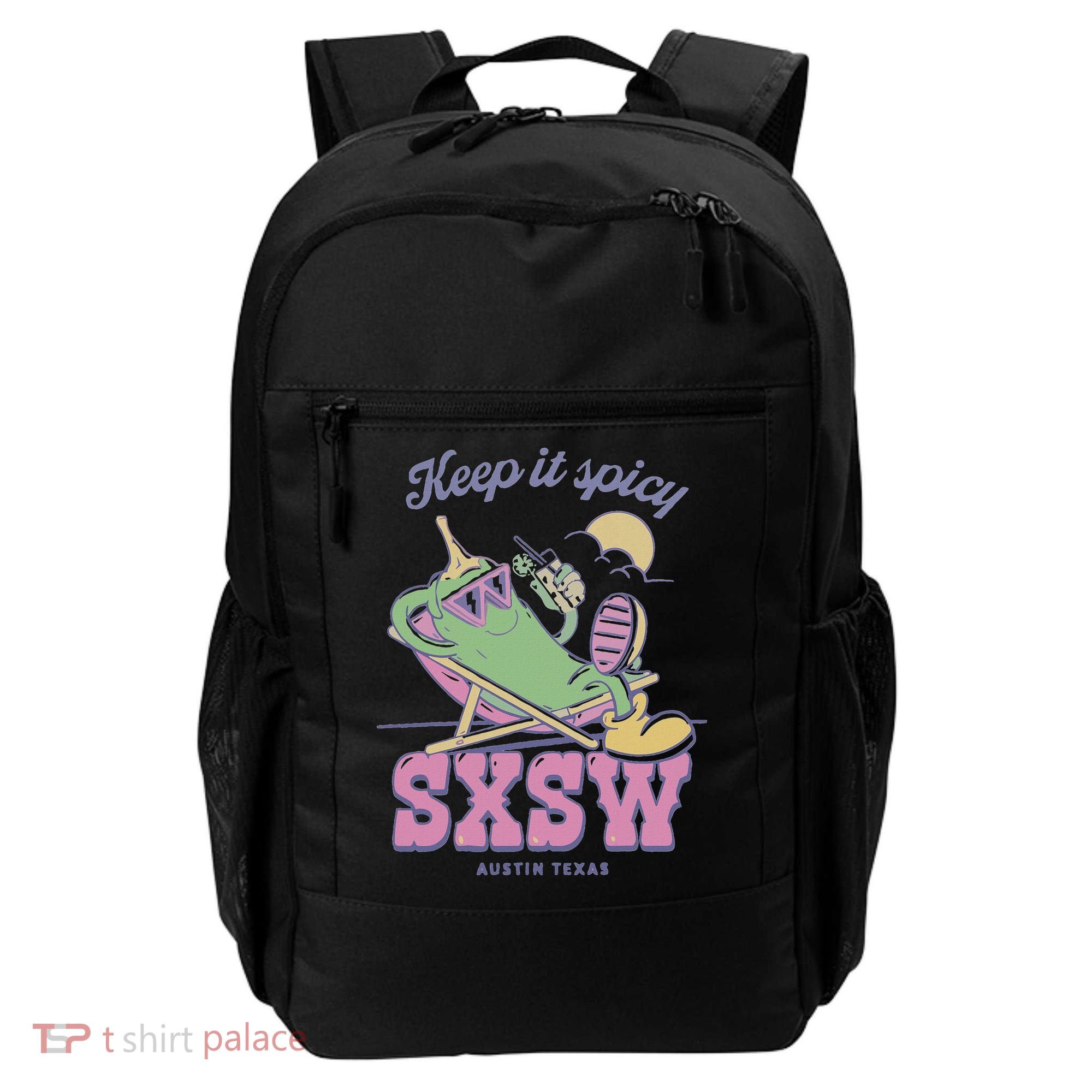 Sxsw Keep It Spicy Austin Texas Backpack