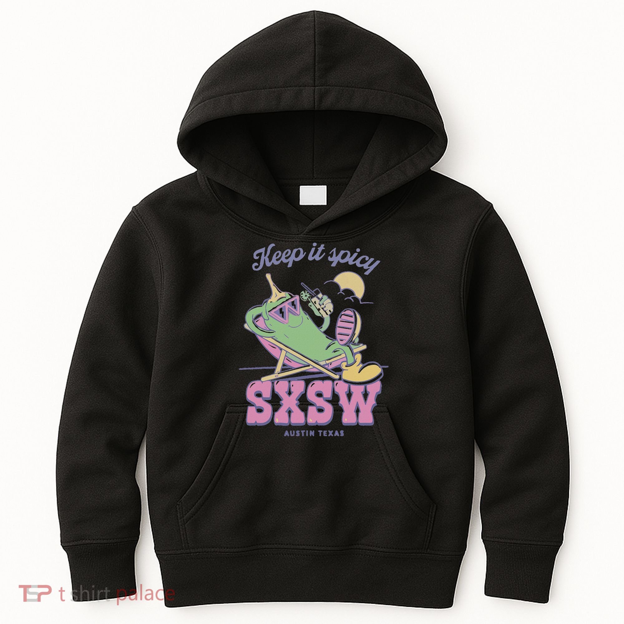 Sxsw Keep It Spicy Austin Texas Kids Hoodie