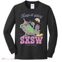 Sxsw Keep It Spicy Austin Texas Kids Long Sleeve Shirt thumb 0