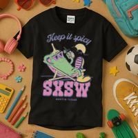 Sxsw Keep It Spicy Austin Texas Kids T-Shirt thumb 3