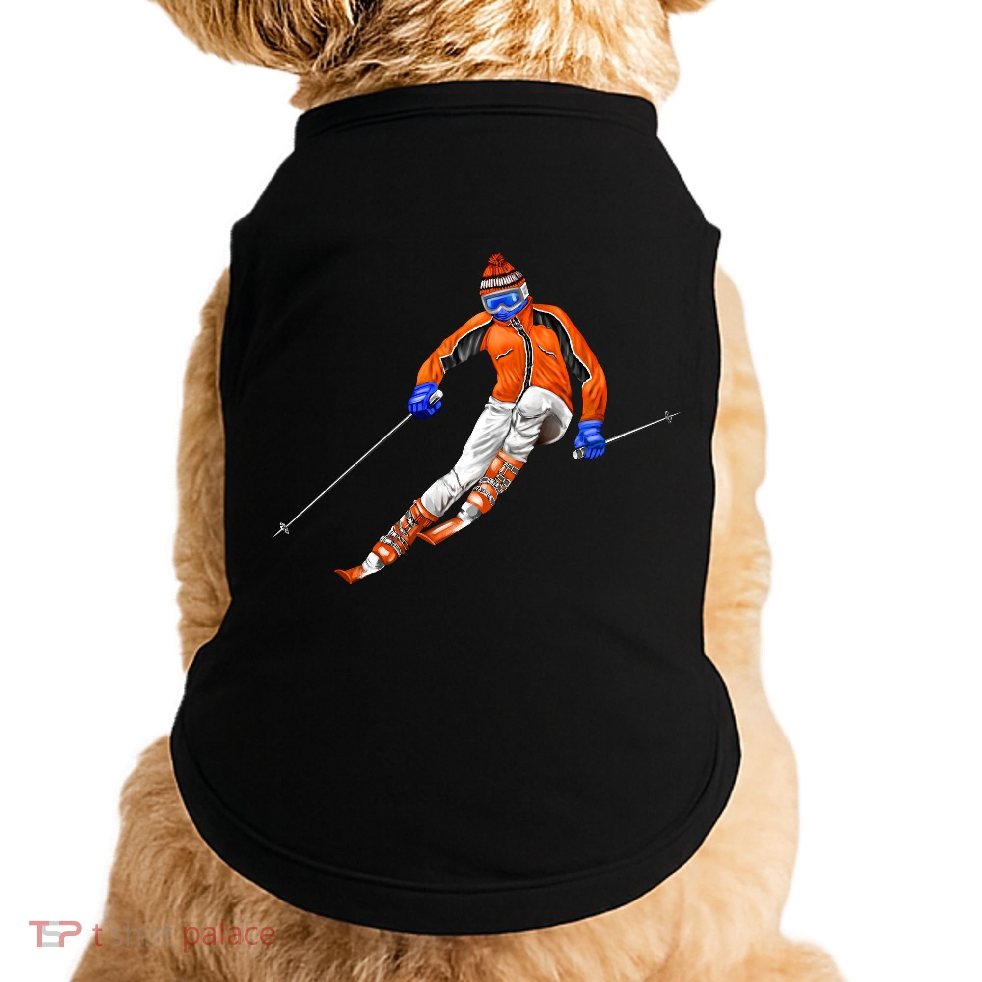 Skiing Downhill Doggie Tank