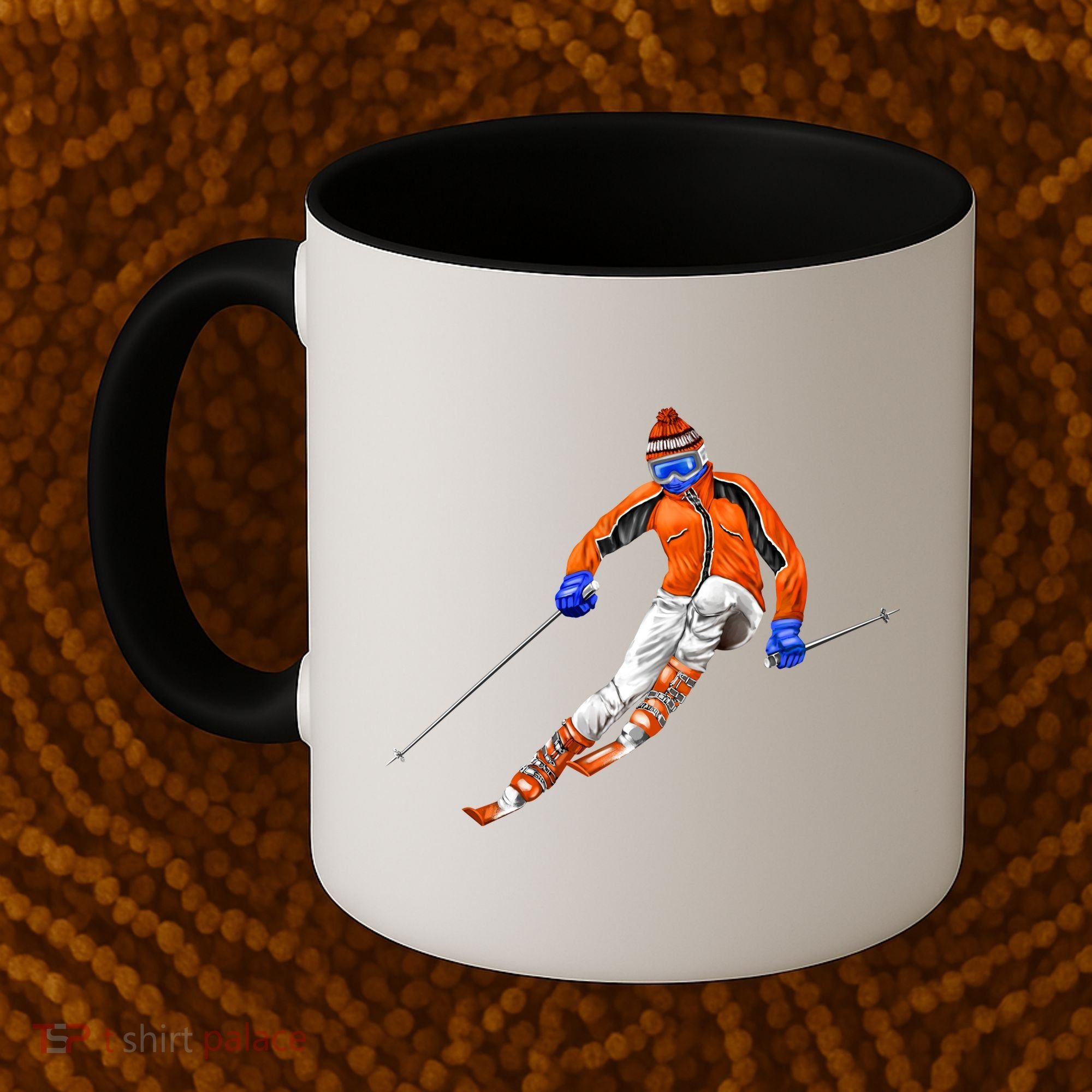 Skiing Downhill Coffee Mug