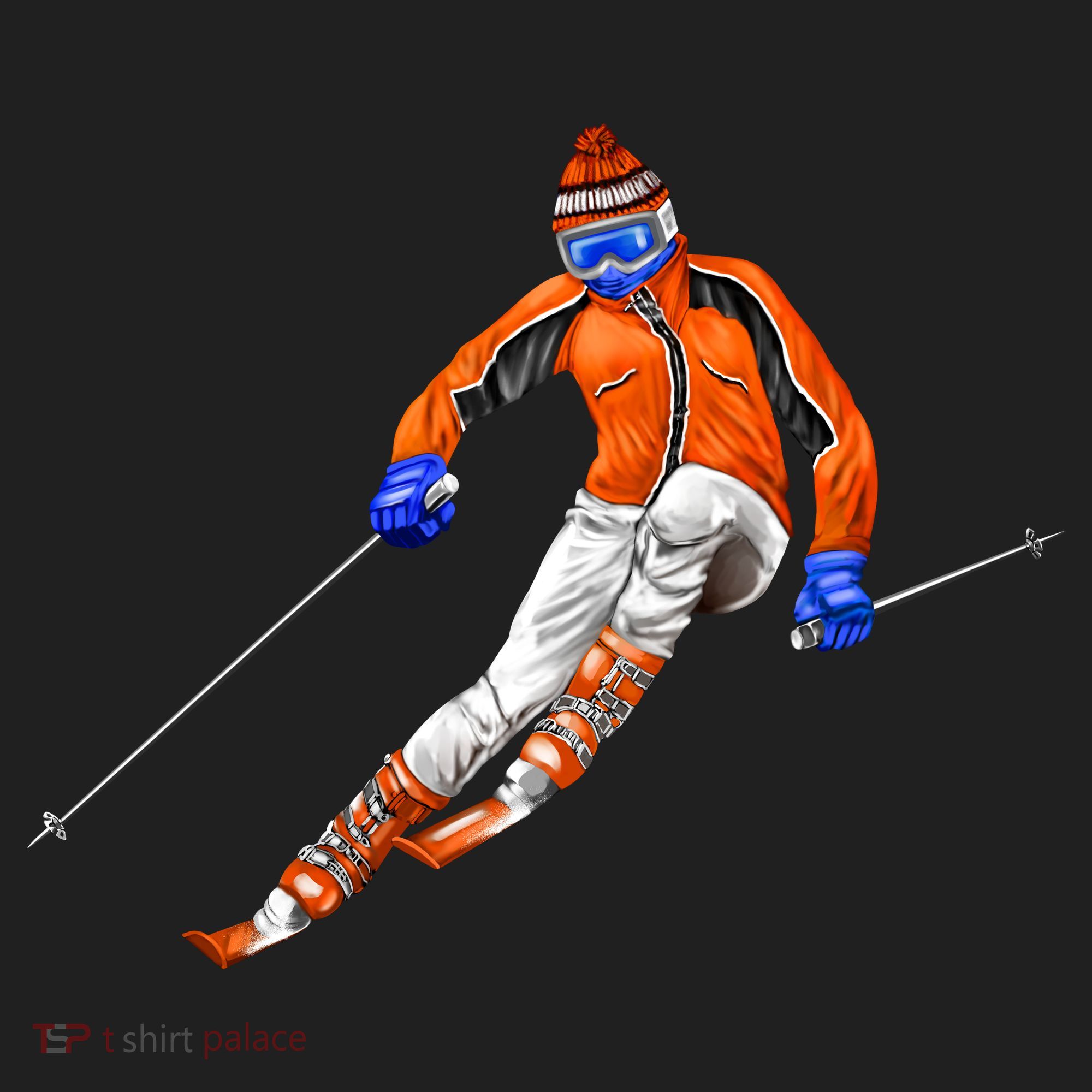 Skiing Downhill Beanie