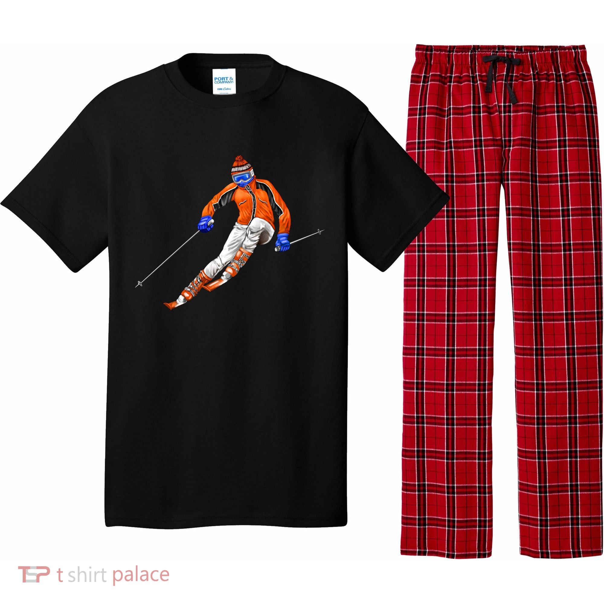 Skiing Downhill Pajama Set