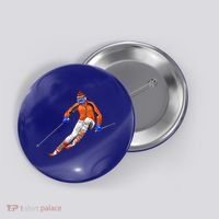 Skiing Downhill Button thumb 0