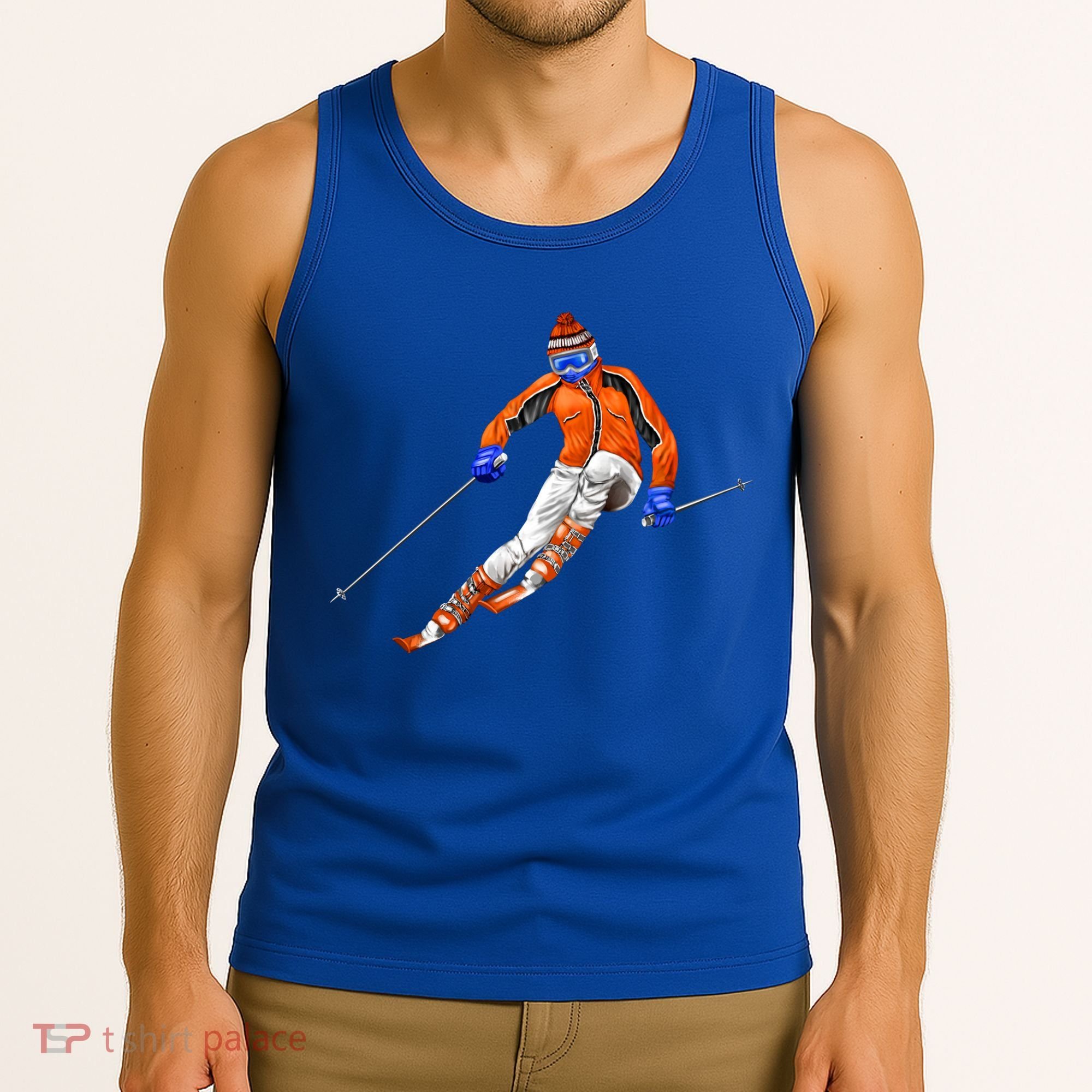 Skiing Downhill Tank Top