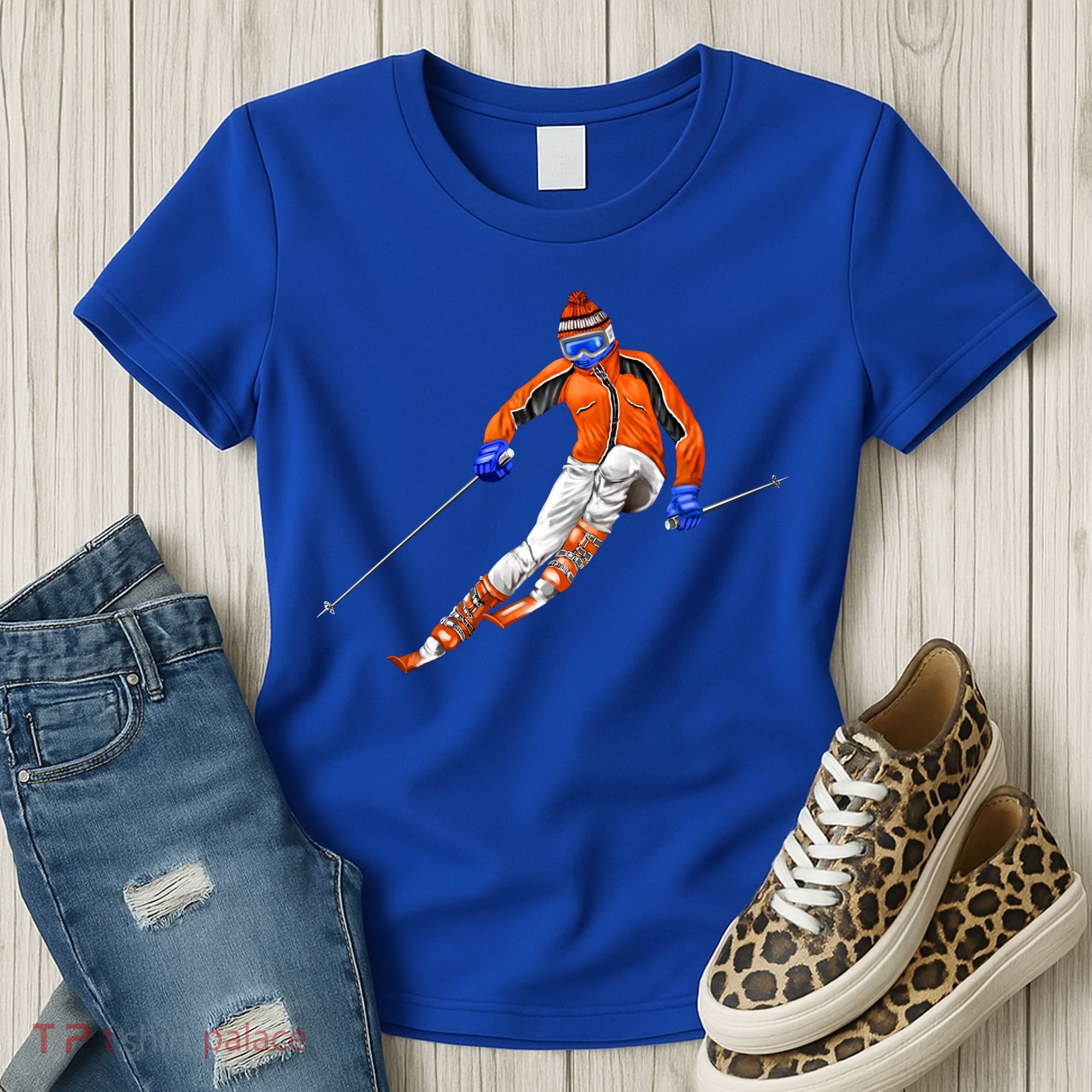 Skiing Downhill Women's T-Shirt