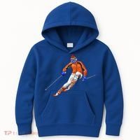 Skiing Downhill Kids Hoodie thumb 0
