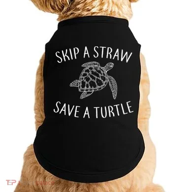 Skip A Straw Save A Turtle Doggie Tank