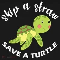 Skip A Straw Save A Turtle Bucket Hat thumb 4