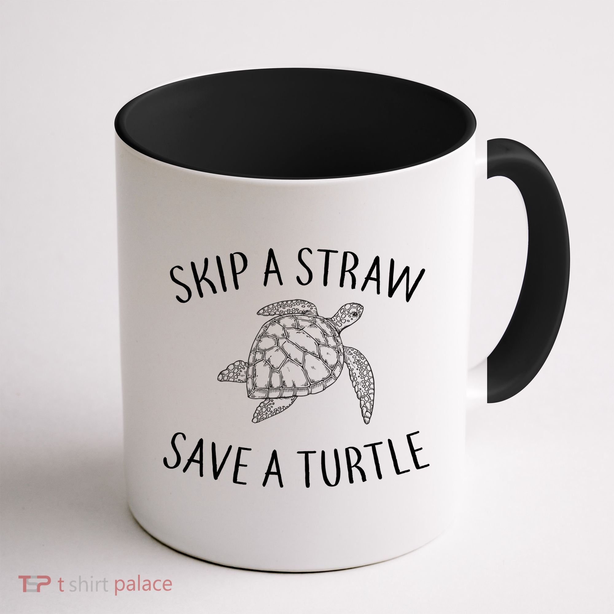 Skip a Straw Save a Turtle Coffee Mug