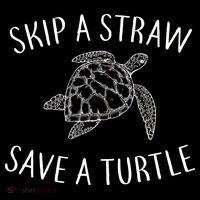 Skip a Straw Save a Turtle Women's Tank Top thumb 5