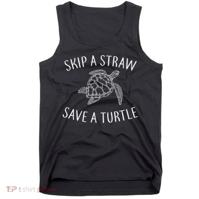Skip A Straw Save A Turtle Tank Top