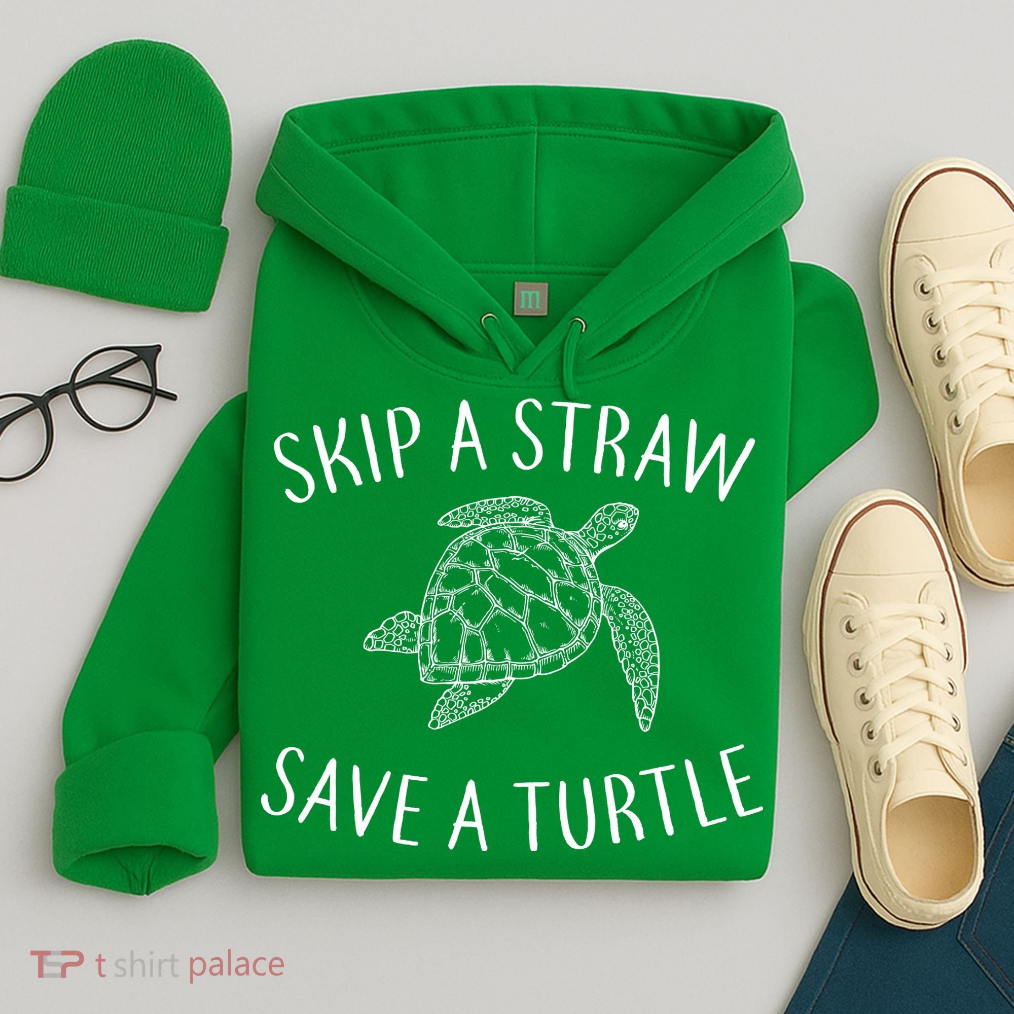 Skip A Straw Save A Turtle Hoodie