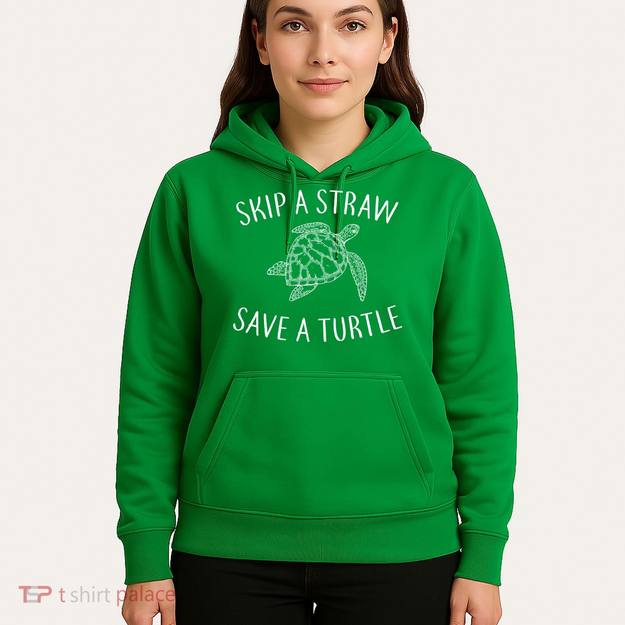 Skip a Straw Save a Turtle Hoodie