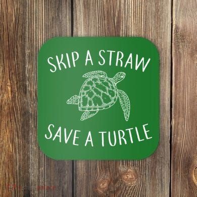 Skip a Straw Save a Turtle Coaster