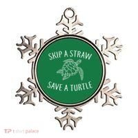 Skip A Straw Save A Turtle Ornament thumb 0
