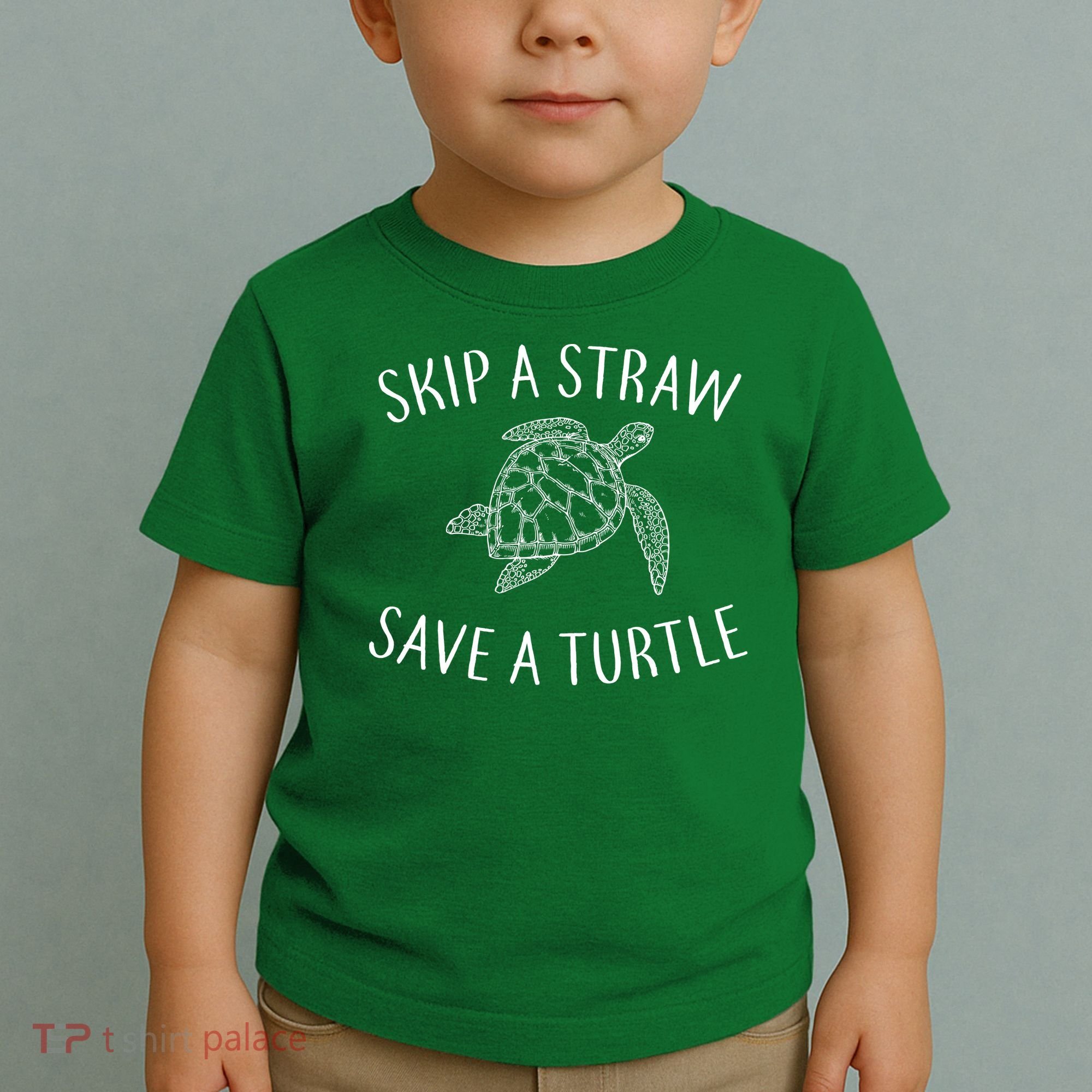 Skip a Straw Save a Turtle Toddler T-Shirt