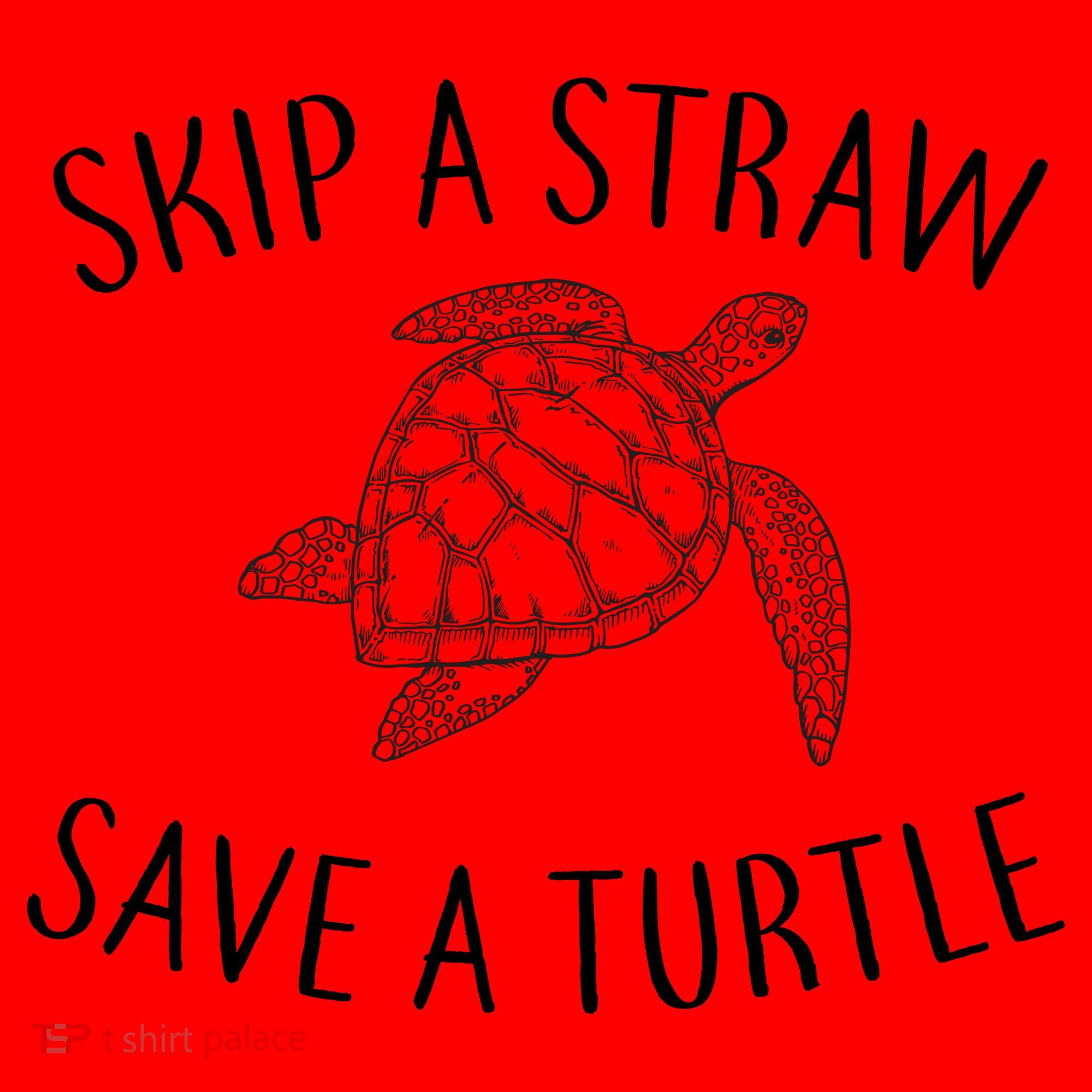 Skip A Straw Save A Turtle Santa Hat