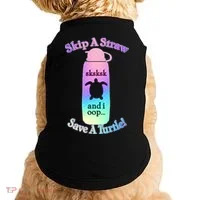 Skip A Straw Save A Turtle Sksksks Doggie Tank thumb 0