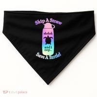 Skip A Straw Save A Turtle Sksksks USA-Made Doggie Bandana thumb 0