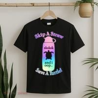 Skip A Straw Save A Turtle Sksksks T-Shirt thumb 2