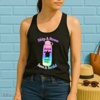 Skip A Straw Save A Turtle Sksksks Women's Tank Top thumb 2