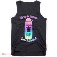 Skip A Straw Save A Turtle Sksksks Tank Top thumb 0