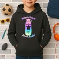 Skip A Straw Save A Turtle Sksksks Kids Hoodie thumb 2