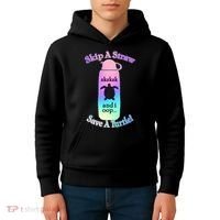Skip A Straw Save A Turtle Sksksks Kids Hoodie thumb 4