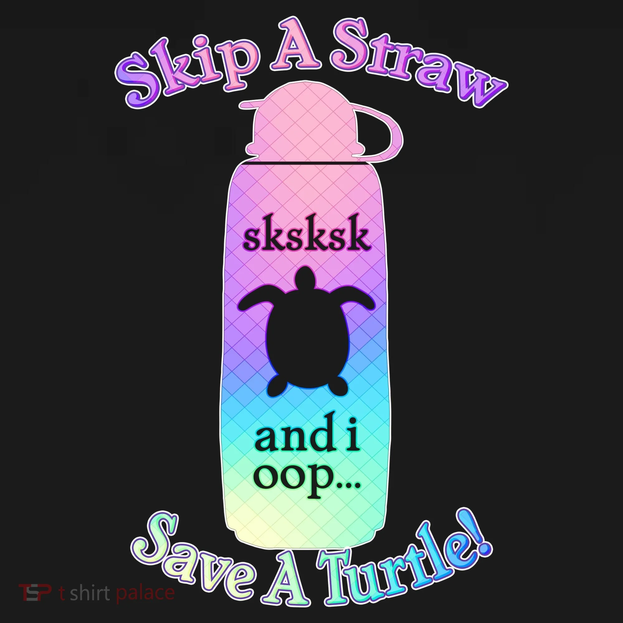 Skip A Straw Save A Turtle Sksksks Kids Hoodie