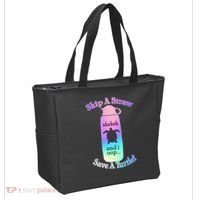 Skip A Straw Save A Turtle Sksksks Tote Bag thumb 2