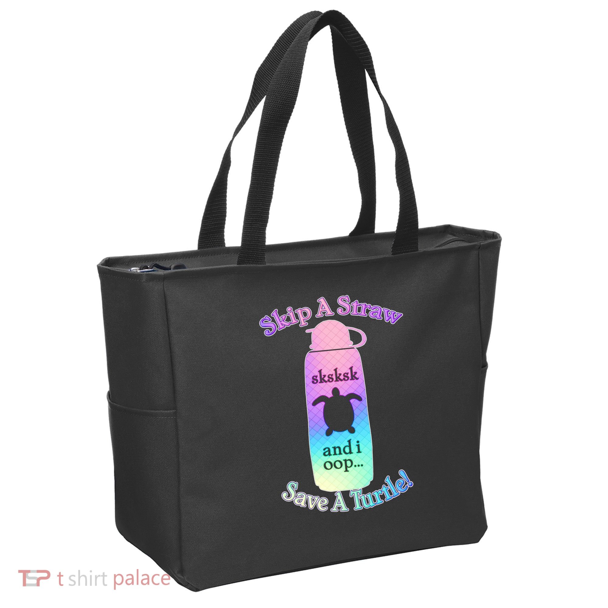 Skip A Straw Save A Turtle Sksksks Tote Bag