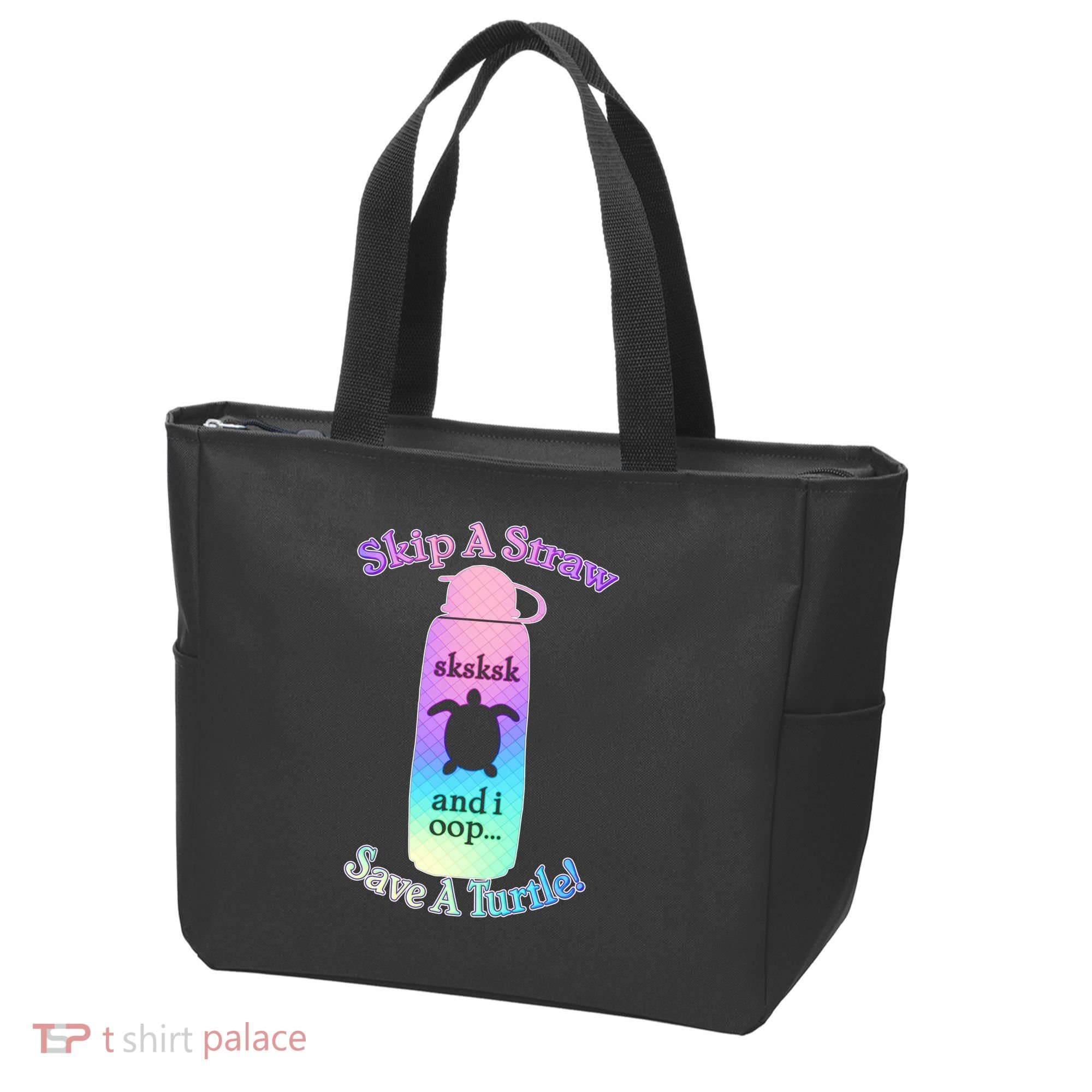 Skip A Straw Save A Turtle Sksksks Tote Bag