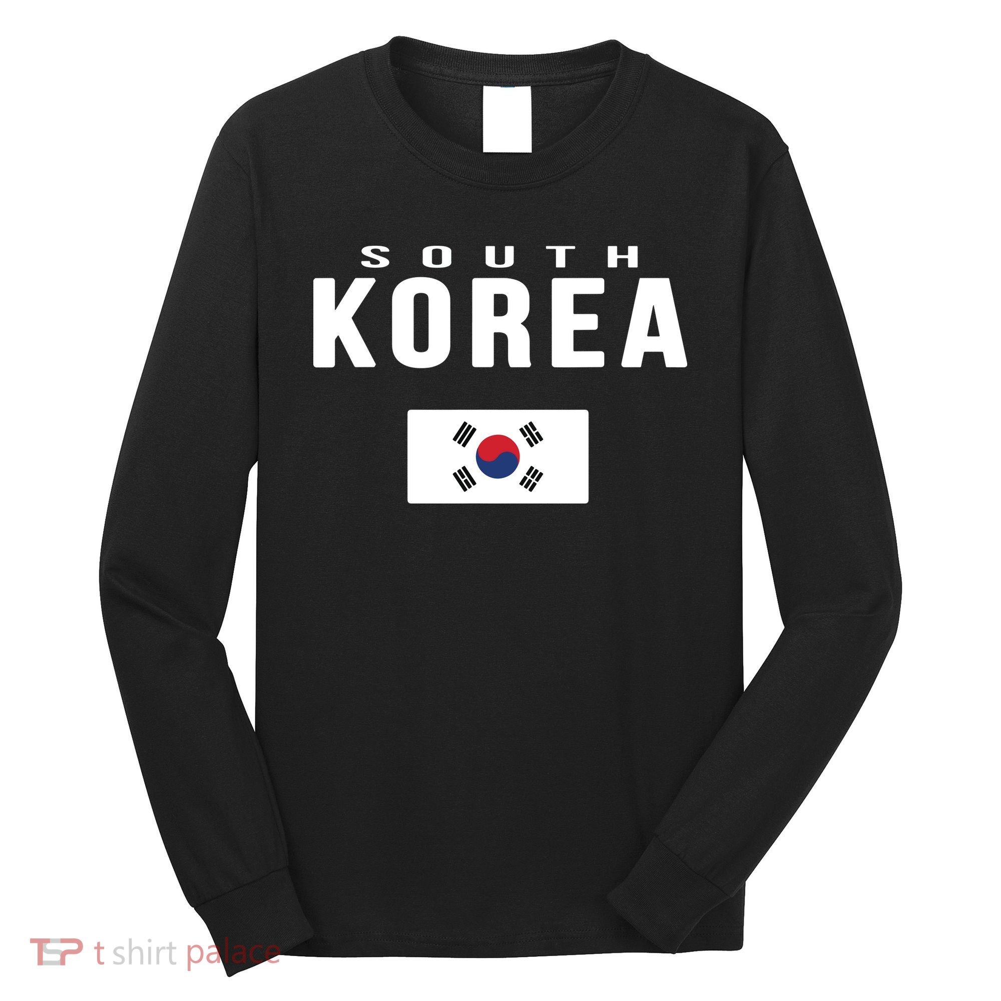 South Korea Korean Flag Gift Souvenir Long Sleeve Shirt